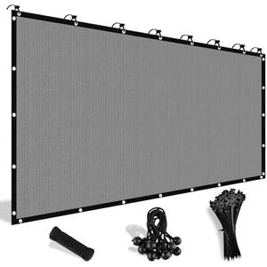 Shade&Beyond Customized Size 90% Sun Shade Cloth with Grommets, 06' X 08' Pergola Shade Cover Canopy, Mesh Tarp Sun Screens for Patio, Outdoor, Garden, Backyard, Light Gray, GN03