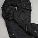 RFG Motorcycle Pants  Waterproof Cordura Fabric - Riding Pants with Armor Zippers & Double Stitching (36W x 34L, Black)