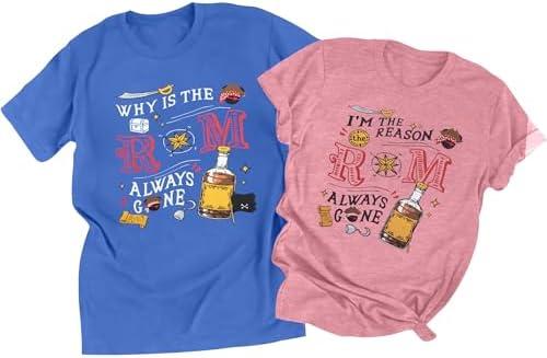 Pirate Shirts Women Yo Ho Yo Ho A Pirate Life for Me Shirt Cruise Tshirt Family Trip Tee Top.Size L