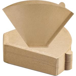 200 Count #4 Cone Coffee Filters 8-12 Cup, Unbleached Natural Coffee Paper Filters, No Blowout, Disposable Coffee Filter for Pour Over and Drip Coffee Maker