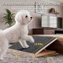 1 Pack Dog Ramp Stairs for Small Dogs Under 30 lbs, Puppies & Senior Short-Legged Breeds,Non Slip Indoor Step Assist with 3 Adjustable Heights, Fits Treads Depth Over 10"