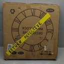 LEIKE Metal Large Wall Clock 24IN Black, Retro Silent Quartz Battery Operated, Decorative for Patio, Kitchen, Living Room, Bedroom, Pool