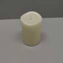 Flameless Pillar Candles Flickering with Remote Timer, Battery Operated LED Candles Up to 400 Hours, 3D Moving Flame Real Wax Candles, Set of 3, D3 x H4, 5", 6",Remote Included(Ivory)
