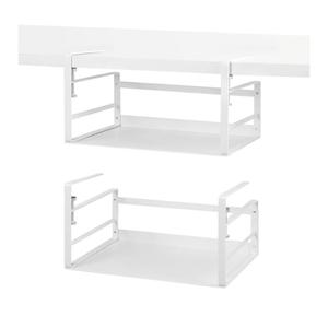 Nxconsu 2Pack Under Shelf Storage Basket Organizer Hanging Holder for Kitchen Cabinet Pantry Cupboard Closet Desk Bookshelf Organization Space Saver Heavy Duty Slide-in Adjustable Mounting Clamp White Nxconsu 2Pack Under Shelf Storage Basket Organizer Hanging Holder for Kitchen Cabinet Pantry Cupboard Closet Desk Bookshelf Organization Space Saver Heavy Duty Slide-in Adjustable Mounting Clamp White
