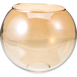 Hemoton Glass Lamp Shade Replacement for E27 Bulb 5.91 Inch Transparent Spherical Glass Globe with Dual Openings Cover Chandelier Light Fixture Shade