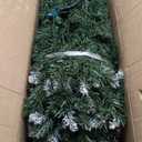 6 FT Prelit Artificial Christmas Tree with 250 Dual-Color LED Lights, 11 Modes Timer, 800 Snowy Tips - Easy Assembly Xmas Tree for Indoor/Outdoor Home Christmas Decorations