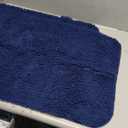 OLANLY Dog Door Mat Set 2-Piece 30x20, Absorbs Moisture and Dirt, Absorbent Non-Slip Washable Doormat, Quick Dry Chenille Mud Mat for Dogs, Entry Indoor Entryway Carpet for Inside Floor, Navy Blue