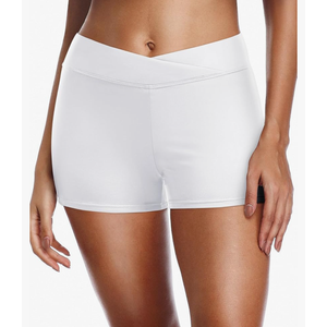 Yonique Womens Swim Shorts Bathing Suits Bottoms Swimsuit Bottoms, Size L, White