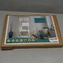 Reinforced Cat Screen Door,Fits Door Opening Size 30''x 80'',Thickened Cat Resistant Mesh Screen Door for Living Room,Kitchen,Bedroom,Cat Proof Screen with Zipper Closure. (U-Type,White)