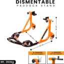 Grand Pitstop Universal Adjustable Rear Paddock Stand for Motorcycle with Swingarm Rest 360 Dismantable, Motorcycle Weight Up to 500 lbs/ 226 Kgs