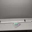 Double Curtain Rods with Aluminum End Cap and Full Surround Brackets,1"Front and 5/8" Back Rod,Adjustable between 36 to 72 Inches (3-6 Feet), Matte White Double Window Drapery Rod (36-72")