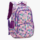 Bansusu Geometric Print Kids Backpack for Girls Boys School Bag Bookbags