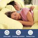 Full Size 4 Piece Sheet Set - Comfy Breathable & Cooling Sheets - Hotel Luxury Bed Sheets for Women & Men - Deep Pockets, Easy-Fit, Extra Soft and Wrinkle Free Sheets - Yellow Oeko-Tex Bed Sheet Set