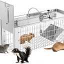 Squirrel Trap Live Animal Humane Cage Trap Catch Rats, Mice, Chipmunk, Weasel and Other Rodents for Indoor and Outdoor