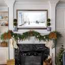 2 x 12Pcs Vintage Velvet Bows Christmas Tree Decorations,6 Inch Brown Xmas Ornaments for Tree Home Party Front Door Wreath Holiday Indoor Inside Decor