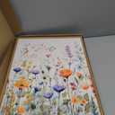 FWIEXA Wildflower Pictures Wall Decor, 3 Piece Floral Canvas Wall Art Set, Framed Watercolor Flower Painting, Colorful Botanical Artwork, 16x24 Inches Poster for Living Room, Bedroom, Nursery, Home