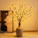 Lighted Willow Branches for Vase Decoration: 3-Pack 36 Inch 96 LED Warm White Twigs, Indoor Home Decor, Wedding Party Centerpiece, Living Room Bedroom Accent Lighting