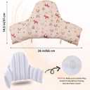 High Chair Cushion with Cover Pad for IKEA Antilop Babies Toddlers Inflatable & Reversible Built-in Inflatable Cushion