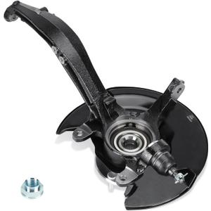 Front Right Side Steering Knuckle & Wheel Bearing Hub Assembly Compatible with Honda Accord 2.4L Coupe or sedan 2003-2007, Replace for 698-400, LK010, (ONLY for Automatic Transmission)