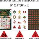 2 x Zodvery Christmas Bingo Cards, Christmas Bingo Game, for New Year Christmas Party Games Favors Supplies, Group Game - 24 Players/ 11shengdan