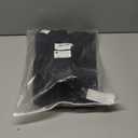 SNOLY Men's Winter Retro Woolen Gurkha Pant Straight Flat Front Chino High Waist Tapered Leg Rolled Pants,Two Styles (Large, 1#black)