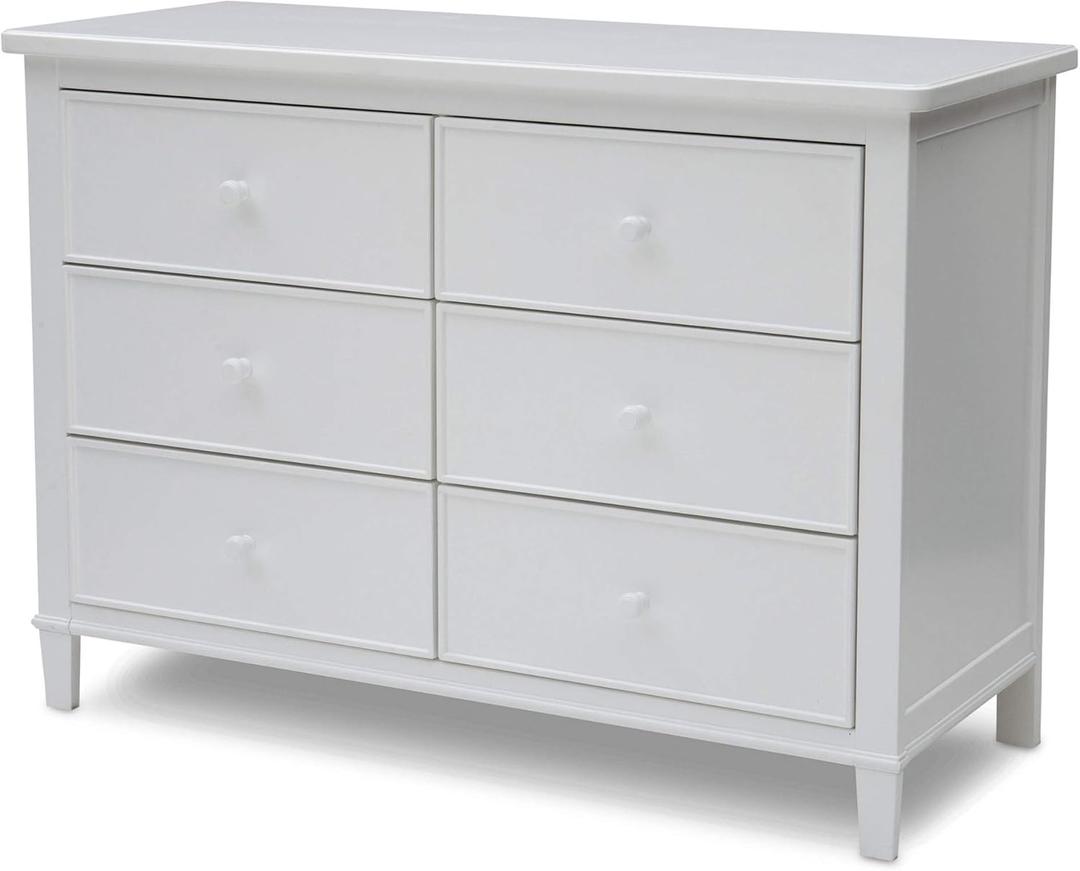 Delta Children Haven 6 Drawer Dresser, White