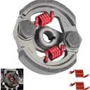 Heavy Duty Clutch Pad & Extra 2 Springs 43cc 47cc 49cc 50cc 2-Stroke Engine Racing Clutch Pads for Mini Moto Pocket Rocket Kid Bike ATV SYX Moto Gray
