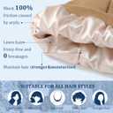 AWAYTR Satin-Lined Winter Beanie Knit Hat, Acrylic Knit with Silk Interior, Soft Slouchy Cuffed Design for Women & Men (One Size, Khaki)