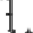 MOUNTUP Single Monitor Mount, Adjustable Monitor Stand for Max 32 Inch Flat Curved Computer Screen, Monitors Arm Desk Mount Fit VESA 75x75& 100x100, up to 17.6lbs, with C-Clamp and Grommet Base, Black