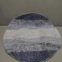 Arotive Microfiber Bathroom Rugs, Shaggy Soft and Absorbent Bath Rug, Non-Slip, Thick Plush Machine Washable Dry Bath Mats for Bathroom, Tub and Shower, 30x30, Light Blue, Round