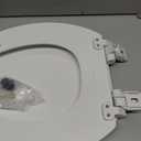 KOHLER 20454-0 Ridgewood Elongated Soft Close Toilet Seat, Quiet Close, Wood Toilet Seat, Home Essentials, White