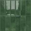 DEWOO Peel and Stick Subway Backsplash Green Kitchen Bathroom Rectangle Self Adhesive Wall Tile Brick (10-Sheet, 12"x12")