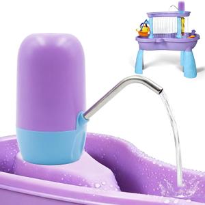 Water Table Pump, ContinuousKids Water Pump for Table, 3 Hours of Non-Stop Work Water Table Accessories Water Pump for Fun Summer Outdoor Water Toys Outside Water Play(Purple)