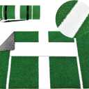 Softball Pitching Mat Antifade Antislip Turf Training Aid 2' X 3' Portable Baseball Training Mat with 5mm Foam Pitching Rubber Mound for Pitchers Indoor Outdoor Pitching Practice (Green)