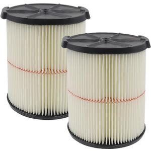 Replacement Filter Fit for Craftsman 9-38754 CMXZVBE38754 Red Stripe General Purpose Wet Dry Vac Replacement Filter for 5 to 20 Gallon shop vacuums, 2Pack