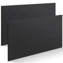 Sasylvia 2 Pcs HDPE Sheet 1/2" Thick, 12'' X 24'' Black HDPE Plastic Sheet Flexible High Density Polyethylene Board Solid Plastic Block for DIY Projects for Machining Home