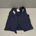 Design by Olivia Women's Dressy Casual Versatile Racerback Vest Tuxedo Suit Waistcoat (Medium, Midnight Navy)