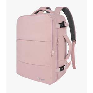 Taygeer Travel Backpack for Women, Carry On Backpack with USB Charging Port & Shoe Pouch, TSA 15.6inch Laptop Mochila Flight Approved, Nurse Bag Casual Daypack for Weekender Business Hiking, Pink