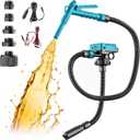 DIYtoolifz 5 GPM Cordless Fuel Transfer Pump Compatible with Makita 18V Batteries, Portable Gas Can Pump with 51" Hose, 5 Adapters, Gas Pump for Diesel, Gasoline (Bare Tool)