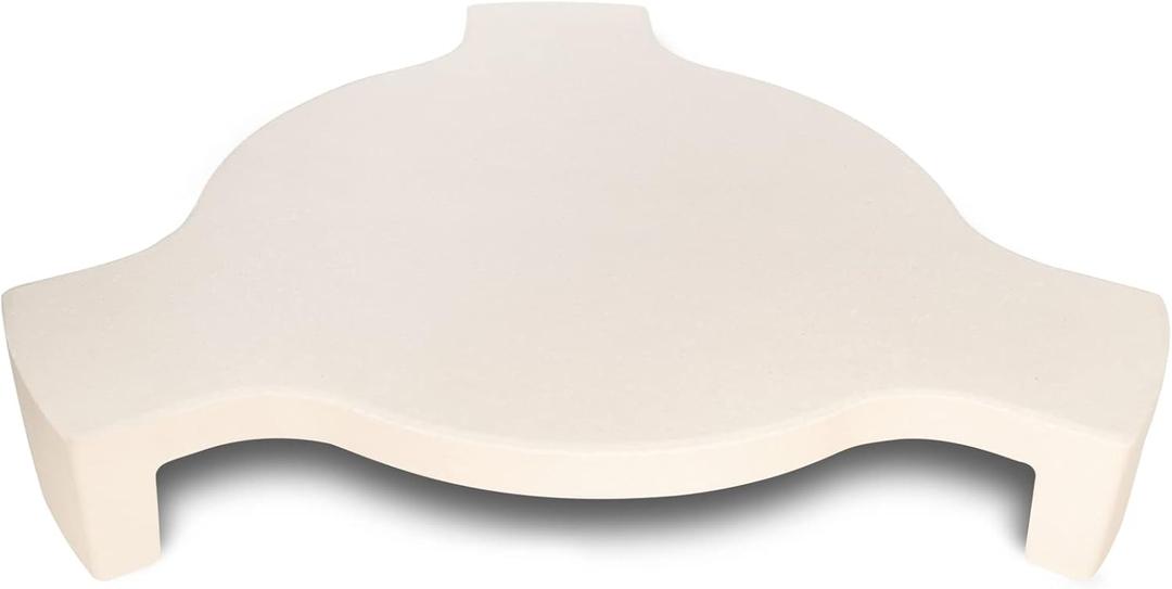 Plate Setter Heat Deflector for Large Big Green Egg, Ceramic Pizza Stone Smoking Stone Big Green Egg ConvEGGtor Accessories, Heat Plate Replacement for Any 18" Kamado Grill, (L)