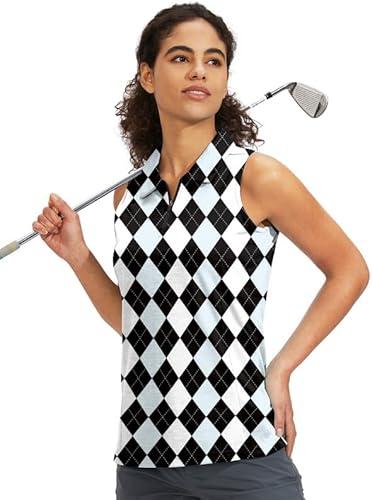 Viodia Women's Sleeveless Golf Shirt with Zip Up Tennis Quick Dry Tank Tops Polo Shirts for Women Golf Apparel Clothes, XS Viodia Women's Sleeveless Golf Shirt with Zip Up Tennis Quick Dry Tank Tops Polo Shirts for Women Golf Apparel Clothes, XS