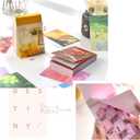6 Sets 300 Pcs Washi Stickers Set Cute Aesthetic Sticker Book for Journaling, DIY Decorative Paper Sticker Decals for Bullet Journal Art Scrapbooking Diary Card Craft Gift Album Notebook Stationery