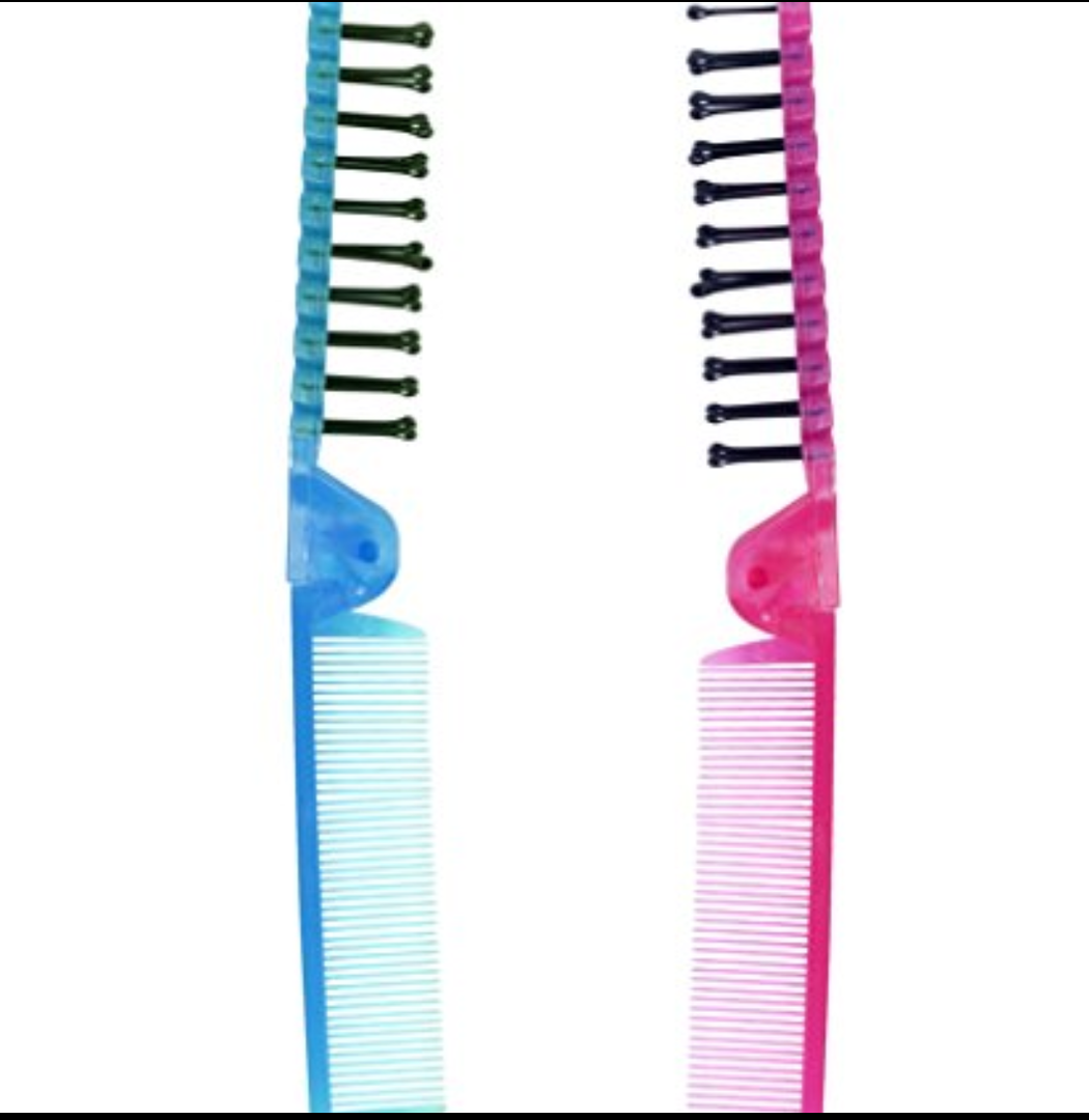 LaMi Foldable Travel Brush and Comb Set, 2 Count per Pack - 1 Pack