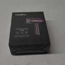 Hair Dryer, CONFU Blow Dryer with Diffuser, 21000PRM Professional Hairdryer, Portable Lightweight Fast Drying Negative Ionic Blow Dryer, Hair Diffuser for Curly Hair for Home Travel (Black)