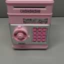 HUSAN Piggy Banks Money Banks for Kids, Electronic Password Code Money Banks ATM Banks Box Coin Bank for Children Boys and Girls (Light Pink)