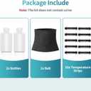 Urine Test Complete Kit - 3.3oz Translucent Empty Bottle, with Lining Pocket Belt,Temperature Strips, Urine Test Practice Kit at Home,Hospital (Large)