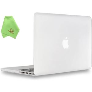 UESWILL Matte Hard Case Cover Compatible with MacBook Pro (Retina, 15 inch, Mid 2012/2013/2014/Mid 2015), Model A1398, NO CD-ROM, NO Touch Bar, Clear