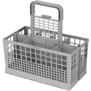 Dishwasher Silverware Baskets with Removable Handle, Universal Cutlery Utensil Basket Replacement Box, Bottle Basket with 7 Compartments for Small Items Multipurpose Dishwasher