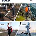 Mens Cotton Boot Crew Socks, 5 Pairs Full Cushion Socks Moisture-Wicking & Reinforced for Work Hiking Walking Outdoor (10-13, Multicolor)