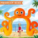 9 FT Octopus Inflatable Arch Giant Outdoor Blow up Decoration with Built-in 6 LED Lights for Under the Sea Party Ocean Theme Beach Pool Baby Shower Birthday Luau Summer Yard Decor